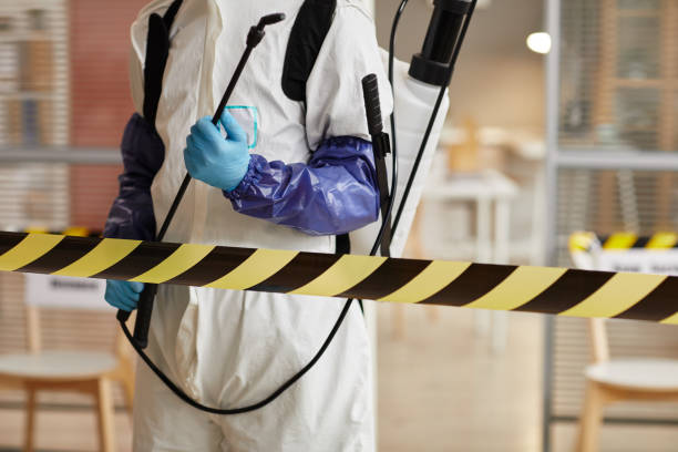 Professional Biohazard Cleanup technician working in Mason, TN